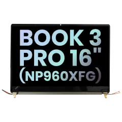Ecrã LCD Completo para Samsung Galaxy Book 3 Pro 16" (NP960XFG) (Service Pack) (Graphite)