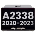 Ecrã LCD Completo para MacBook Pro 13" A2338 (2020) (OEM Usado: Grau B) (Cinzento Sideral)