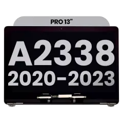 Ecrã LCD Completo para MacBook Pro 13" A2338 (2020) (OEM Usado: Grau B) (Cinzento Sideral)
