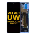 Ecrã OLED com Aro para LG Velvet 5G (Non-Verizon 5G UW Frame) (Recondicionado) (Blue)