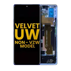 Ecrã OLED com Aro para LG Velvet 5G (Non-Verizon 5G UW Frame) (Recondicionado) (Blue)
