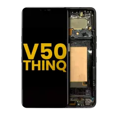 Ecrã OLED com Aro para LG V50 ThinQ 5G (International Version) (Recondicionado) (Aurora Black)