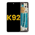 Ecrã LCD com Aro para LG K92 5G (Recondicionado) (Titan Gray)