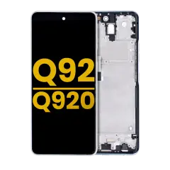 Ecrã LCD com Aro para LG Q92 5G / Q920 (Recondicionado) (Silver)