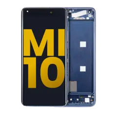 Ecrã OLED com Aro para Xiaomi Mi 10 5G (Recondicionado) (Twilight Gray)