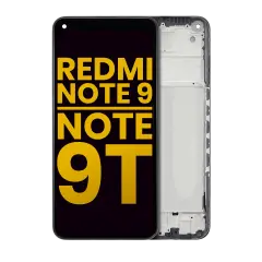 Ecrã LCD com Aro para Xiaomi Redmi Note 9 5G / Note 9T (Recondicionado) (Todas as Cores)