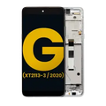 Ecrã LCD com Aro para Motorola Moto G 5G (XT2113-3 / 2020) (Recondicionado) (Frosted Silver)
