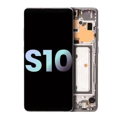 Ecrã OLED com Aro para Samsung Galaxy S10 5G (Service Pack) (Crown Silver)