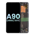 Ecrã OLED com Aro para Samsung Galaxy A90 5G (A908 / 2019) (Service Pack) (Black)