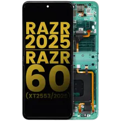 Ecrã OLED com Aro para Motorola Razr 2025 / Razr 60 (XT2553 / 2025) (Recondicionado) (Spring Bud)