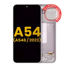 Ecrã OLED com Aro para Samsung Galaxy A54 5G (A546 / 2023) (US & International Version) (Recondicionado) (White)