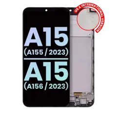 Ecrã OLED com Aro para Samsung Galaxy A15 4G (A155 / 2023) / A15 5G (A156 / 2023) (US & International) (Service Pack) (Todas as Cores)