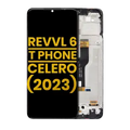 Ecrã LCD com Aro para T-Mobile Revvl 6 / T Phone 5G / Boost Mobile Celero 5G (2023) (Recondicionado) (Todas as Cores)
