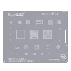 Bumblebee Stencil (QS39) para Xiaomi Redmi Note 4 / 4X / Redmi Pro (MSM8953/MT6797) CPU Universal Series (Qianli)