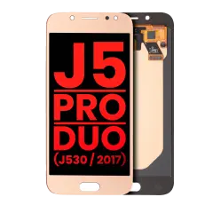 Ecrã OLED sem Aro para Samsung Galaxy J5 / Pro / Duo (J530 / 2017) (Compatível Plus) (Gold)