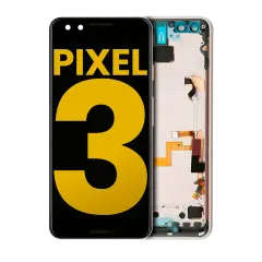 Ecrã OLED com Aro para Google Pixel 3 (Recondicionado) (Pink)