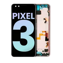 Ecrã OLED com Aro para Google Pixel 3 (OEM Original) (Pink)
