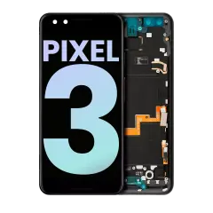 Ecrã OLED com Aro para Google Pixel 3 (OEM Original) (Just Black)