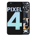 Ecrã OLED com Aro para Google Pixel 4 (OEM Original) (Clearly White Power Button)