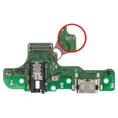 Charging Port With Board para Samsung Galaxy A20s (A207M / 2019) (M14) (International Version) (Compatível Plus)