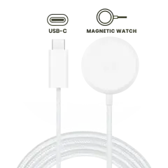 USB-C Magnetic Watch Charging Cable para Google Pixel Watch Series (1 m / 3.3 ft) (OEM Grade: A)