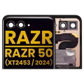 Outer Ecrã OLED sem Aro para Motorola Razr 2024 / Razr 50 (XT2453 / 2024) /Razr 2025 / Razr 60 (XT2553 / 2025)/ Razr 2026 / Razr 70 (XT2657 / 2026) (Recondicionado) (Todas as Cores)
