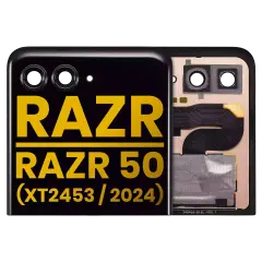 Outer Ecrã OLED sem Aro para Motorola Razr 2024 / Razr 50 (XT2453 / 2024) /Razr 2025 / Razr 60 (XT2553 / 2025)/ Razr 2026 / Razr 70 (XT2657 / 2026) (Recondicionado) (Todas as Cores)