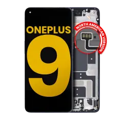 Ecrã OLED com Aro para OnePlus 9 (US Version) (Recondicionado) (Astral Black)