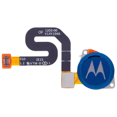 Fingerprint Scanner With Flex para Motorola Moto G7 Power (XT1955 / 2019) (OEM Original) (Marine Blue)