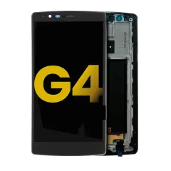 Ecrã LCD com Aro para LG G4 (Recondicionado) (Black)