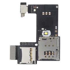 Sim Card Reader Flex With Board para Motorola Moto G2 (XT1068 / 2014) (Single Sim)