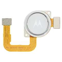 Leitor de Impressão Digital With Flex Cable para Motorola Moto G Fast (XT2045 / 2020) (OEM Original) (Pearl White)