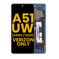 Ecrã OLED com Aro para Samsung Galaxy A51 5G UW (A516V / 2020) (Verizon 5G UW Frame Only) (Recondicionado) (Prism Bricks Blue)