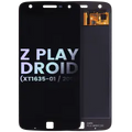 Ecrã LCD sem Aro para Motorola Moto Z Play Droid (XT1635-01 / 2016) (OEM Original) (Black)