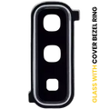 Câmara Traseira Lens With Cover Bezel Ring para Samsung Galaxy Fold 4G (F900) / Fold 5G (F907) (Space Silver)