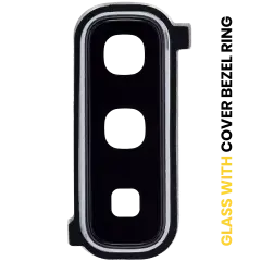 Câmara Traseira Lens With Cover Bezel Ring para Samsung Galaxy Fold 4G (F900) / Fold 5G (F907) (Space Silver)