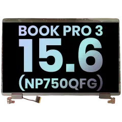 Ecrã LCD Completo para Samsung Galaxy Book 3 Pro 15.6" (NP750QFG Series) (Service Pack) (Black)