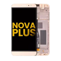 Ecrã LCD com Aro para Huawei Nova Plus (Recondicionado) (Gold)