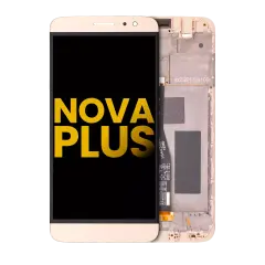 Ecrã LCD com Aro para Huawei Nova Plus (Recondicionado) (Gold)