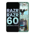 Ecrã OLED com Aro para Motorola Razr / Razr 60 (XT2553 / 2025) (OEM Original) (Spring Bud)