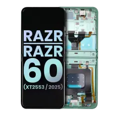 Ecrã OLED com Aro para Motorola Razr / Razr 60 (XT2553 / 2025) (OEM Original) (Spring Bud)