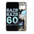 Ecrã OLED com Aro para Motorola Razr / Razr 60 (XT2553 / 2025) (OEM Original) (Lightest Sky)