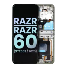Ecrã OLED com Aro para Motorola Razr / Razr 60 (XT2553 / 2025) (OEM Original) (Lightest Sky)