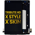 Ecrã LCD com Aro para LG Tribute HD (LS676) / LG X Style (K200 / L53BL / L56VL) / LG X Skin (F740) (Recondicionado) (Black)