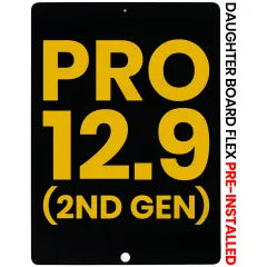 LCD Assembly With Digitizer & Daughter Board Flex Pre-Installed para iPad Pro 12.9" 2nd Gen (2017) (Recondicionado) (Black)