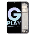 Ecrã LCD com Aro para Motorola Moto G Play (XT2093-7 / 2021) (OEM Original) (Flash Gray)