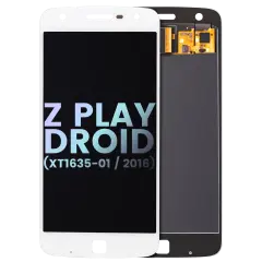 Ecrã LCD sem Aro para Motorola Moto Z Play Droid (XT1635-01 / 2016) (OEM Original) (White)