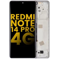 Ecrã OLED com Aro para Xiaomi Redmi Note 14 Pro 4G (Recondicionado) (Aurora Purple)