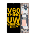 Ecrã OLED com Aro para LG V60 ThinQ 5G UW (Verizon Model) (Recondicionado) (Classy Blue / Gold Frame)