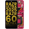 Ecrã OLED com Aro para Motorola Razr Ultra 2025 (XT2551 / 2025) / Razr 60 Ultra (XT2551 / 2025) (Recondicionado) (Cabaret)